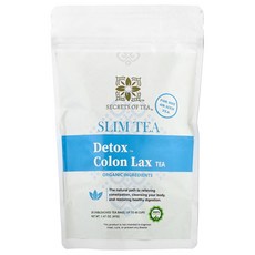 Secrets Tea 슬림 티 Detox Colon Lax 티 무표백 티백 20개 41g(1.47온스), Secrets Tea 슬림 티 Detox Colon L