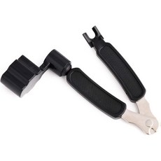 메탈로르 다기능 기타 현 감기기 브릿지 핀 제거기 속도 피그 풀러 베이스 반조 만돌린 우쿨렐레 및 현악기용 블랙, Black-2, 1개