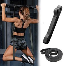 [티케이샵] 턱걸이 보조 고무밴드 풀업밴드 홈트레이닝, 검정(2단계)