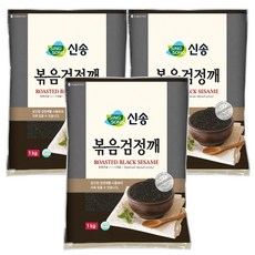 신송 볶음 검정깨, 1kg, 3개