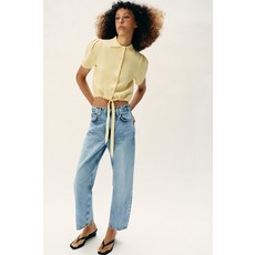 ZARA 보우 니트 재킷 - 노랑 4192/082/300