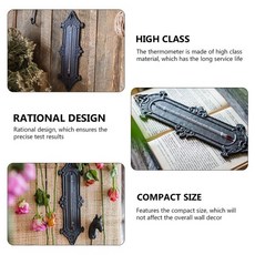 1Pcs 실내 온도계 기능이 있는 벽 장식용 정밀 게이지