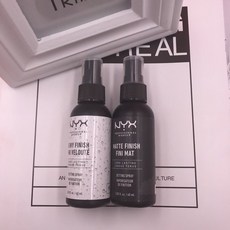nyx美國定妝噴霧霧面/亮面補水保濕控油提高亮持久不脫妝控油, 1個, 01#啞光-霧面（黑瓶）,60mL
