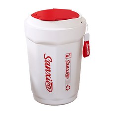 제이에스 인테리어 휴지통 10L, 화이트(W)