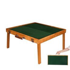 露營野餐戶外旅行麻將 木桌版 摺疊麻將桌 戶外便攜式麻將桌 旅行麻將組 迷你麻將 桌遊, 1個, 隨機