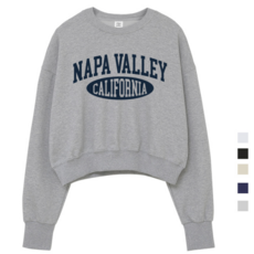 나파 크롭 맨투맨 5컬러