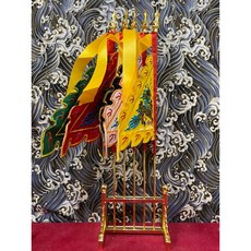 京綸 五營旗含旗座一套 五營旗組 迷你令旗 迷你五營令旗 迷你五營旗, 紅色、黃色、綠色、白色、黑色