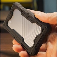 FATBEAR 견고한 고무 범퍼 케이스 웨스턴 디지털 WD 마이 패스포트 SSD 휴대용 외장 하드 드라이브 튼튼한 충격 방지 프레임 보호 케이스 (블랙)