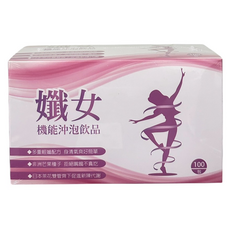 纖女 機能沖泡飲品，多種水果萃取，低卡健康，獨立包裝，方便攜帶, 1g, 100包