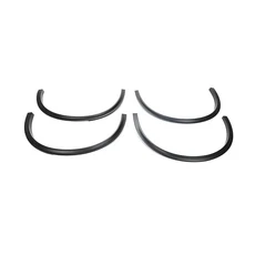 알파 로메오 스텔비오 용 리얼 카본 파이버/FRP 자동차 휠 아치 펜더 플레어 트림 립 휠 펜더 프로텍터 바디 키트, 02 FRP Matte Black