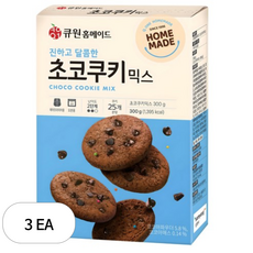 큐원 홈메이드 초코쿠키 믹스, 300g, 3개