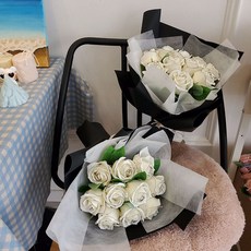 라인장미 블랙포장 고급스런 꽃다발 졸업식꽃다발 연주회발표회꽃다발