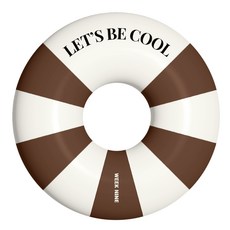 WEEK9 條紋戲水用品泳圈, 棕色