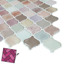 적색혼합 월타일스티커 타일시트 507 잔다마스크 25908EA 1(EA)