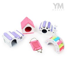 햄스터 집꾸미기 용품 햄스터놀이터, 달팽이집 퍼플, 1개