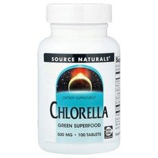 소스내츄럴스 Source Naturals Chlorella 500 mg 100 Tablets, 1개