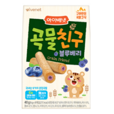 아이배냇 곡물친구, 블루베리, 40g, 4개