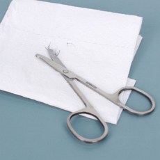 코털 정리 가위 스테인리스 둥근형 안전 눈썹 손톱 미용 가위 화장실 휴대용