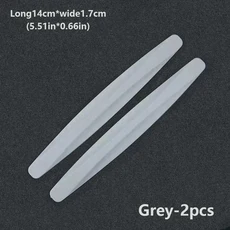 호환 충돌 방지 차량 범퍼 가드 스트립 전면 후면 보호 스크래치 보호대 장식 스트립 차량 2 개 6/4 개, 12 gray-2