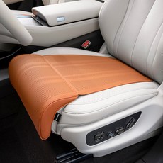 FEBO 楚邦 汽車加長腿託一體式坐墊 四季通用 透氣舒適, 愛馬橙 - 單個裝 加長坐墊 / 腿託支撐, 1個