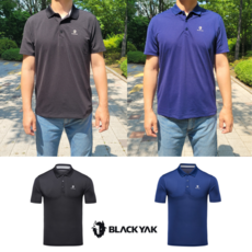 [백화점 정품] 블랙야크 남성 반팔 카라티 냉감 기능성 폴로티 티셔츠