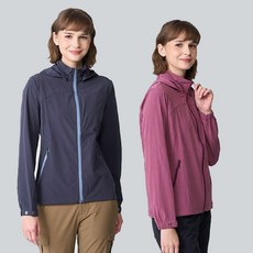 荒野 女 彈性環保抗UV防潑三季外套 連帽外套 彈性佳 拉鍊口袋 可拆帽