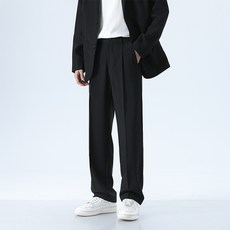 ANYOU 남성 여름바지 캐주얼 스판 정장 바지 슬랙스 팬츠 긴바지