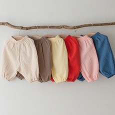 요루 조거 데일리 아기바지 봄아기옷 소세지바지 신생아바지 허리밴딩 LM매일매일