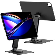 ED 아이패드 마그네틱 스탠드 / 아이패드 프로 11 M4 거치대 아이패드 프로 11 M5 거치대 360도 회전 아이패드 거치대, 11인치, 1개, 블랙, ED 마그네틱 거치대 기본형