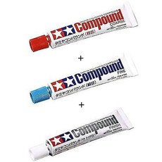 타미야 콤파운드 (거친 눈) + 타미야 콤파운드 (가는 눈) + 타미야 콤파운드, 1개, 상세페이지 참조