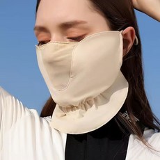 golf1004 골프마스크 코망사 쿨 쉬폰 자외선차단 안면 스포츠 자전거 등상 여행, 화이트