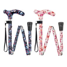 마키테크코리아 뷰티풀그립 접이식 어르신 부모님 초경량 지팡이, 뷰티풀핑크, 1개