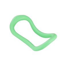 粉色皮拉提斯圈 健身圈 瑜珈圈 核心訓練 輕巧便攜, 彈性霧面瑜珈環 果凍綠, 1個