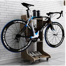 可移動式多功能自行車置物架，適用公路車、腳踏車壁架，穩固耐用，節省空間, 1個