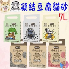 首領貓 環保豆腐砂 7L 可沖馬桶 凝結型貓砂, 1個, 首領貓環保豆腐砂-薰衣草,條狀