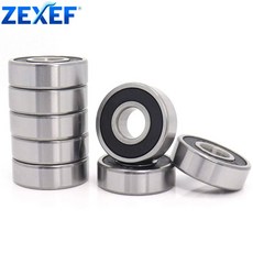 12 깊은 10MM 자전거 6201RS 철강 크롬 ZEXEF 링에 10PCS 32 625ZZ, 10개