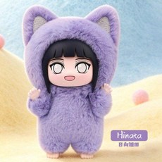 EAKI 나루토질풍전 키링 캣 코스튬 고양이 인형 랜덤박스 선택가능 12종, 1개, 히나타