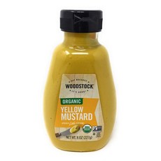 우드스톡 농장 유기농 옐로우 머스타드 8온스 병 Woodstock Farms Organic Yellow Mustard 8 Ounce Bottles, 1개
