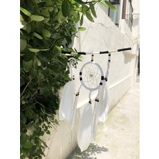 화이트블랙 보헤미안 드림캐쳐
