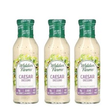 월든 팜스 시저 드레싱 (355ml) x3병 무지방 제로칼로리, 3개, 355ml