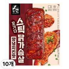 꼬기다 스틱 닭가슴살 양념치킨맛, 10개, 100g