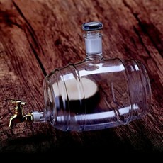 無鉛玻璃啤酒桶 飲料桶 泡酒瓶, 1個