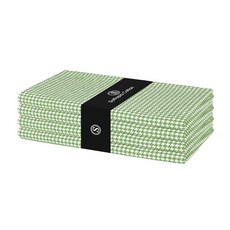 Softopia Cotton Buffalo 격자 무늬 천 냅킨 4개 세트 부드럽고 내구성이 뛰어나며 주름 방지 원단 저녁 식사 결혼식 레스토랑 뷔페 파티 크리스마스, 18" x 18" (Set of 4), 레몬 그린 Softopia Cotton 140998