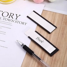 자석 라벨 홀더 철제 선반 마그넷 카드꽂이 정리 스티커 이름표 태그 A타입 50.8x12.7mm, 1개, 상세페이지 참조
