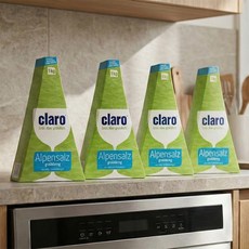 클라로 식기세척기 정제소금, 1kg, 4개