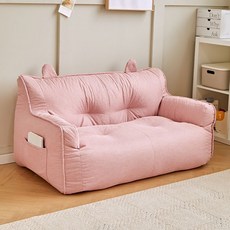 편한 1인용 좌식소파 거실 2인용 미니소파 침실 빈백 페브릭 소파, C01