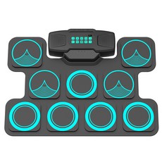 게임용 연습용 전자드럼 드럼패드 전자드럼패드 드럼연습패드 롤업드럼 미디드럼 전자드럼 타격패드 전자악기 전자드럼세트 미디컨트롤러 전자드럼 무소음드럼 가정용드럼 입문용드럼 초보자드럼, WG501  게임 버전  듀얼 스피커 + 리 배터리