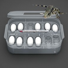 크레스트게코 레오파드게코 파충류 도마뱀 산란 알키우기 인큐베이터 부화기 알통 12칸, 1개, 상세페이지 참조