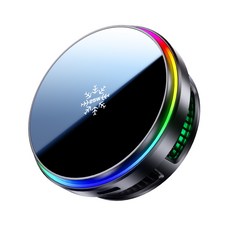 Belia Qi2 인증 TEC 반도체 냉각 25W 자동차 무선 휴대폰 빠른 충전 브래킷, S32PRO, 블랙