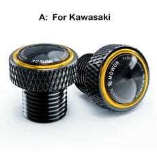 바이크 라이딩 호환용품 오토바이 거울 구멍 플러그 나사 캡 야마하 Z900 MT07, 12 A-Gold